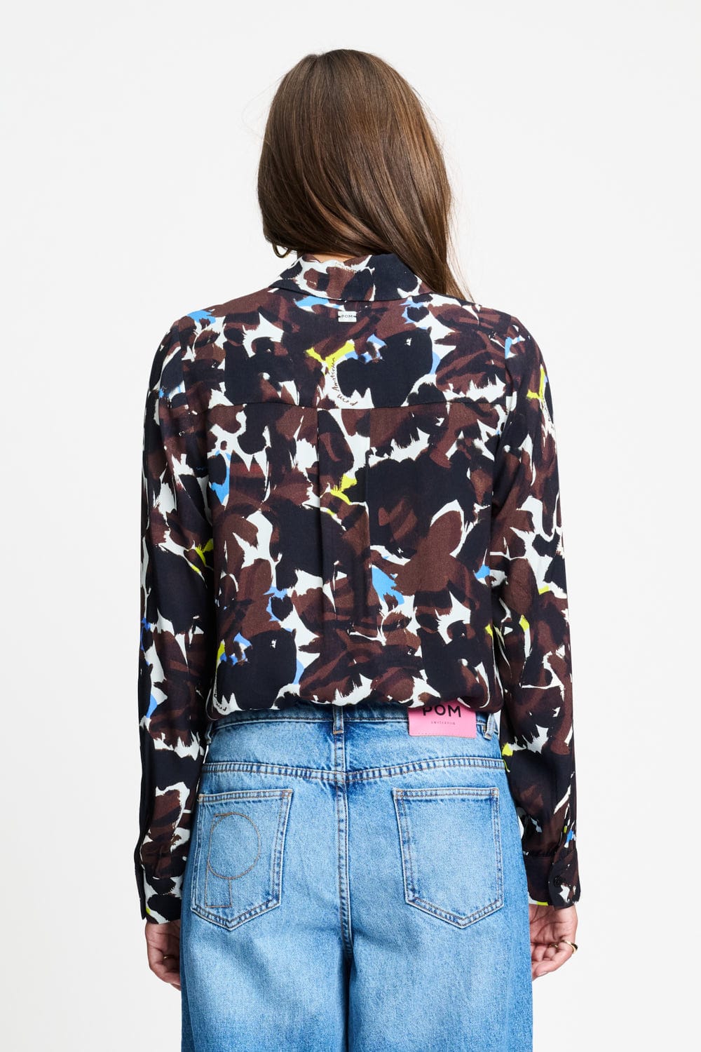 POM Amsterdam Blouses BLOUSE - Mila Bovine Brown