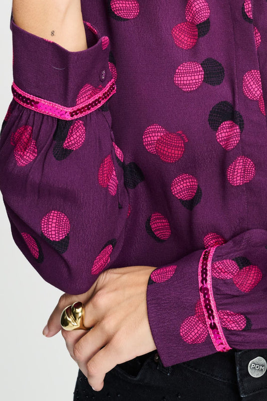 POM Amsterdam Blouses BLOUSE - Mila Disco Dots