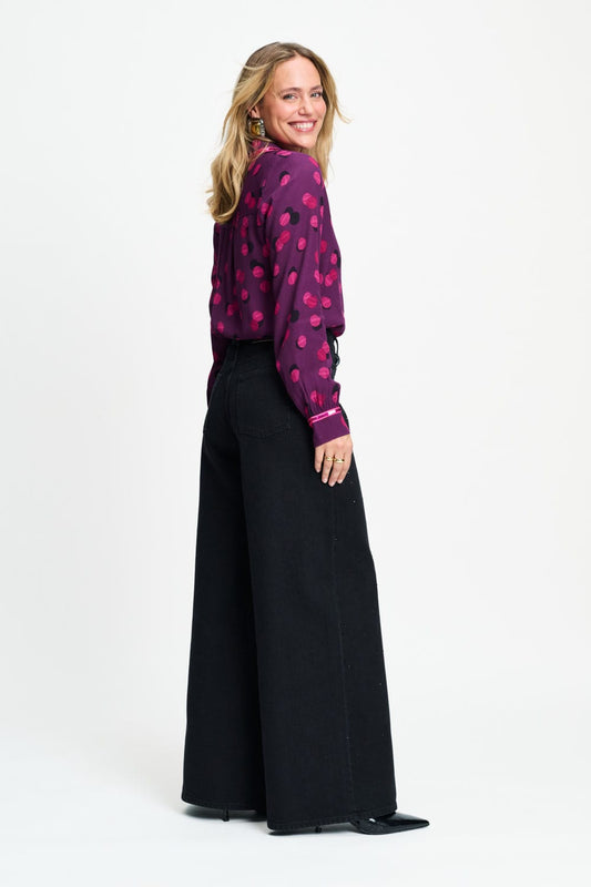 POM Amsterdam Blouses BLOUSE - Mila Disco Dots