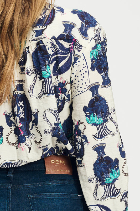 POM Amsterdam Blouses BLOUSE - Milly Vases Cream