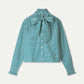 POM Amsterdam Blouses BLOUSE - Noa Teal Green