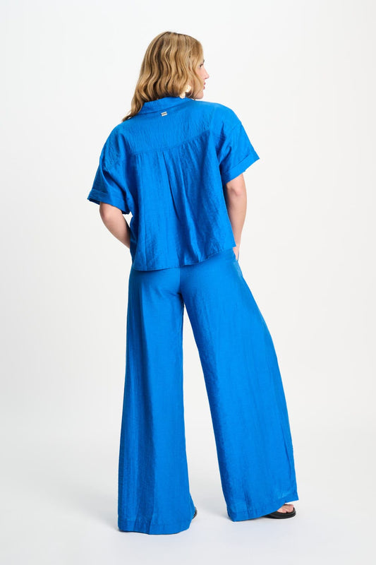 POM Amsterdam Blouses BLOUSE - Ocean Blue