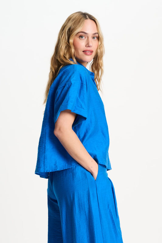 POM Amsterdam Blouses BLOUSE - Ocean Blue