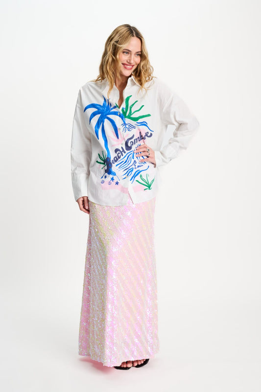 POM Amsterdam Blouses BLOUSE - Poplin Beachcomber