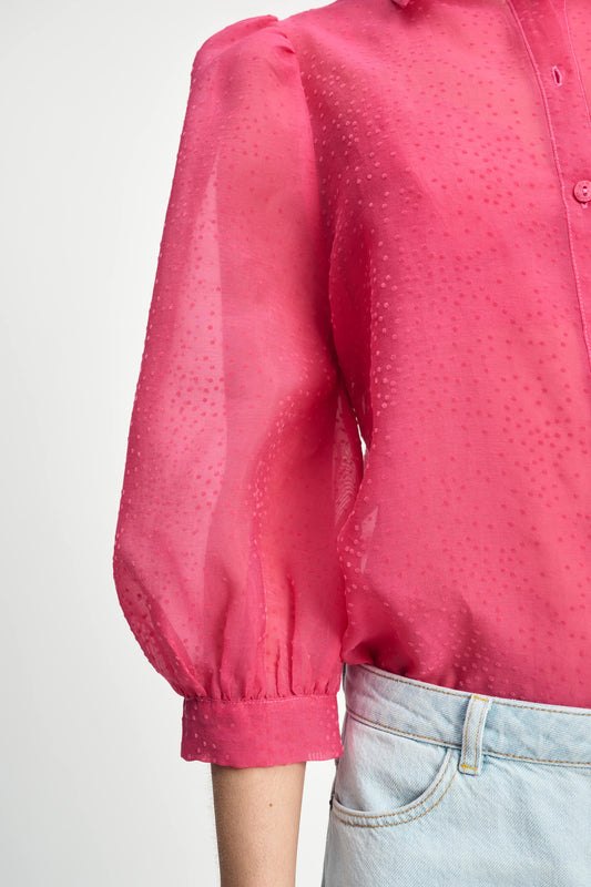 POM Amsterdam Blouses BLOUSE - Raspberry Dots