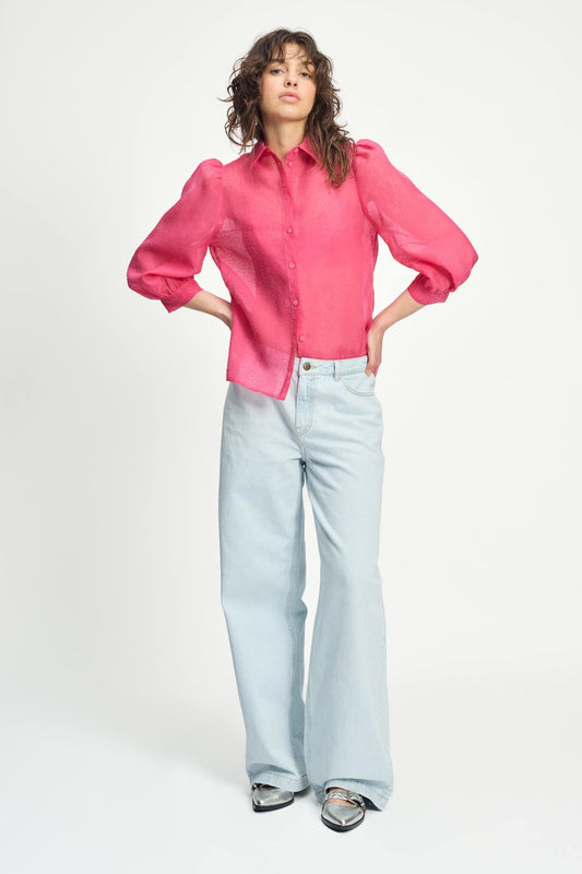POM Amsterdam Blouses BLOUSE - Raspberry Dots