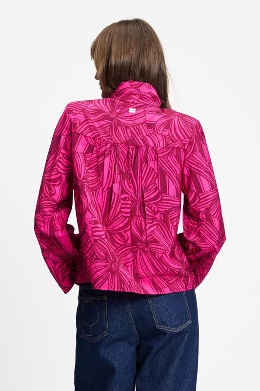 POM Amsterdam Blouses BLOUSE - Sara Ribbon Pink