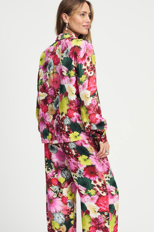 POM Amsterdam Blouses BLOUSE - Satin Love Bouquet