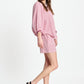 POM Amsterdam Blouses BLOUSE - Seersucker Red White