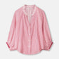 POM Amsterdam Blouses BLOUSE - Seersucker Red White