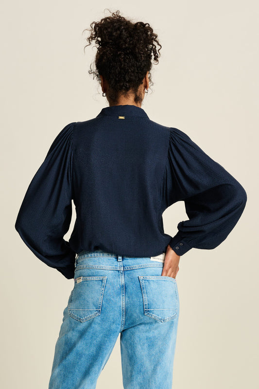 POM Amsterdam Blouses BLOUSE - Sparkle Blue