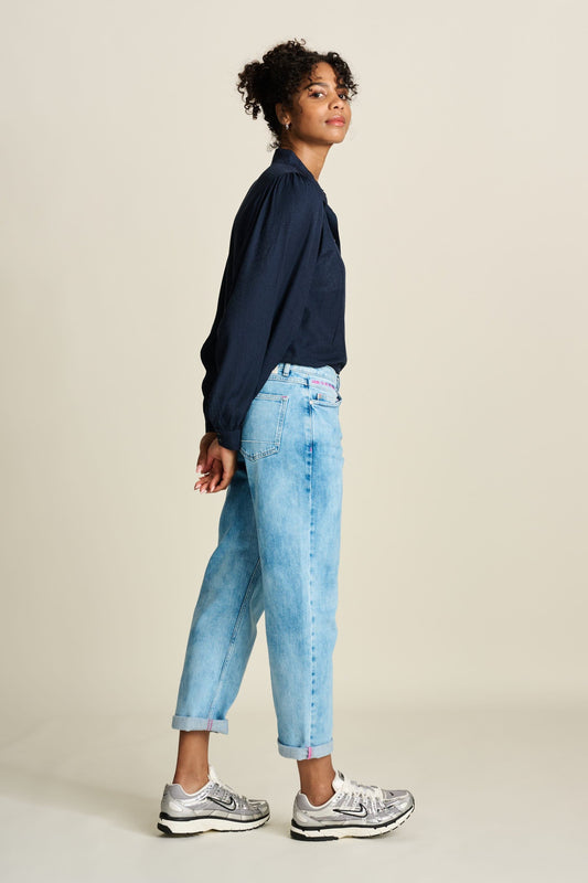 POM Amsterdam Blouses BLOUSE - Sparkle Blue