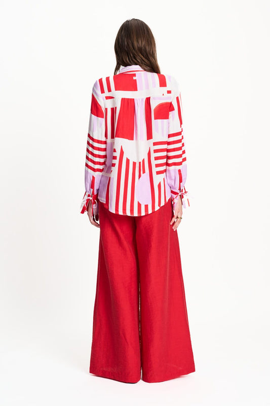 POM Amsterdam Blouses BLOUSE - Sundeck Linen