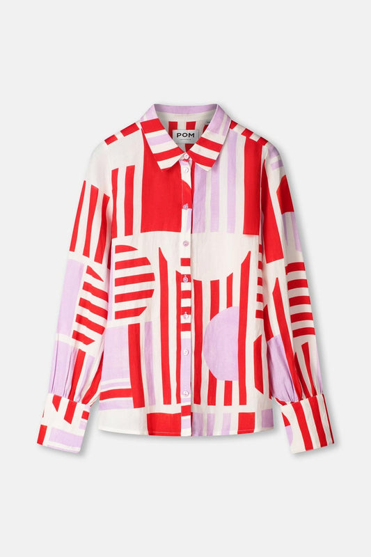 POM Amsterdam Blouses BLOUSE - Sundeck Linen