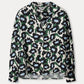 POM Amsterdam Blouses BLOUSE - Violet Wild Flowers Ecru