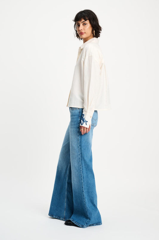 POM Amsterdam Blouses BLOUSE - White Sequins Matchpoint