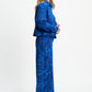 POM Amsterdam Blouses BLOUSE - Yuki Animal Eternal Blue