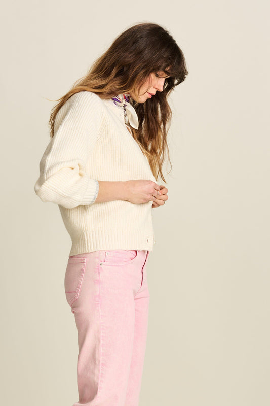 POM Amsterdam Cardigans VEST - Bianco