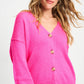 POM Amsterdam Cardigans VEST - Dashing Pink