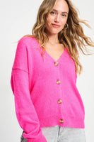 POM Amsterdam Cardigans VEST - Dashing Pink