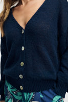 POM Amsterdam Cardigans VEST - Deep Dark Blue