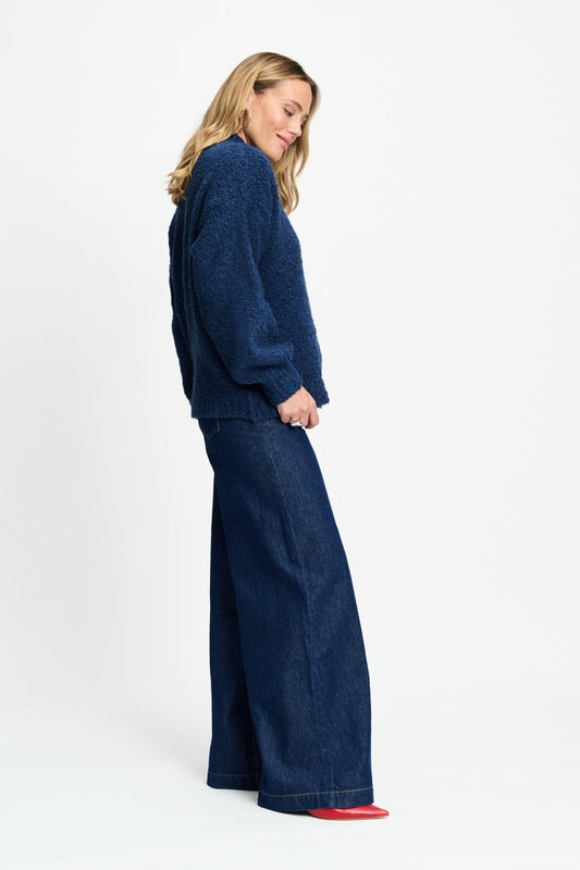 POM Amsterdam Cardigans VEST - Elise Eternal Blue