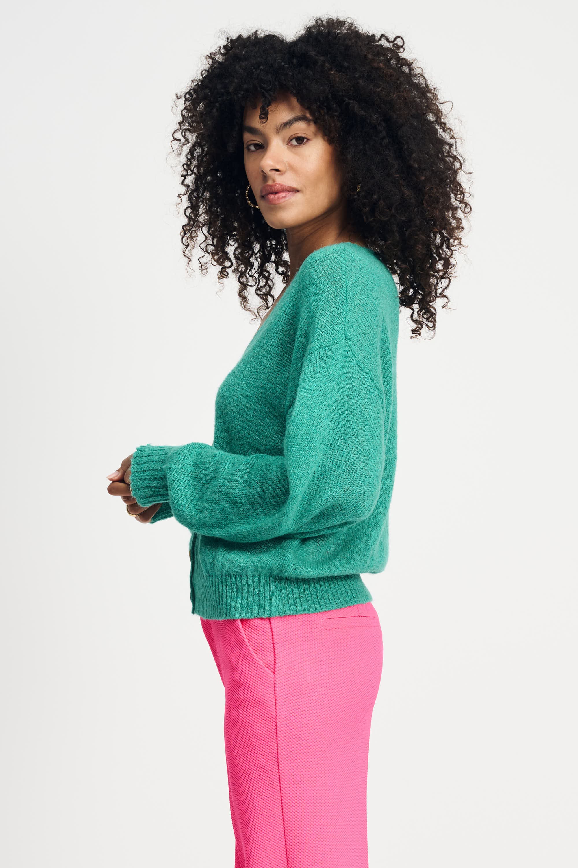 POM Amsterdam Cardigans VEST - Fresh Green