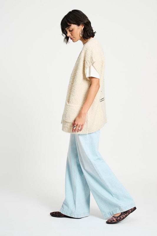 POM Amsterdam Cardigans VEST - Le Blanc