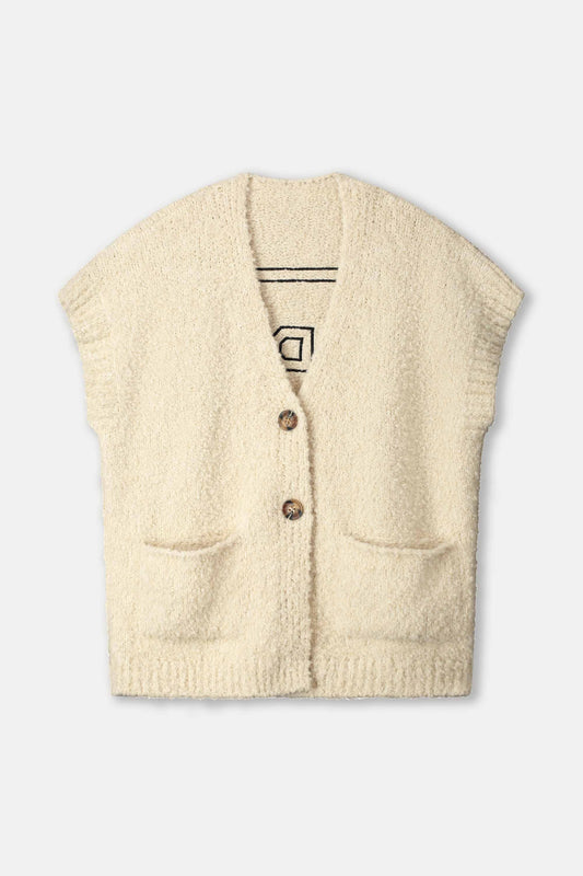 POM Amsterdam Cardigans VEST - Le Blanc