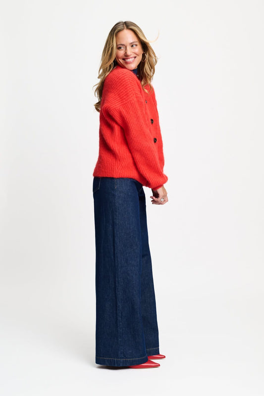 POM Amsterdam Cardigans VEST - Meryl Rouge