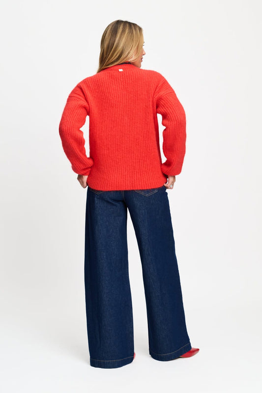 POM Amsterdam Cardigans VEST - Meryl Rouge