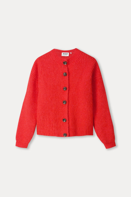 POM Amsterdam Cardigans VEST - Meryl Rouge