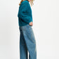 POM Amsterdam Cardigans VEST - Meryl Teal Green
