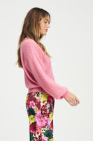 POM Amsterdam Cardigans VEST - Raspberry