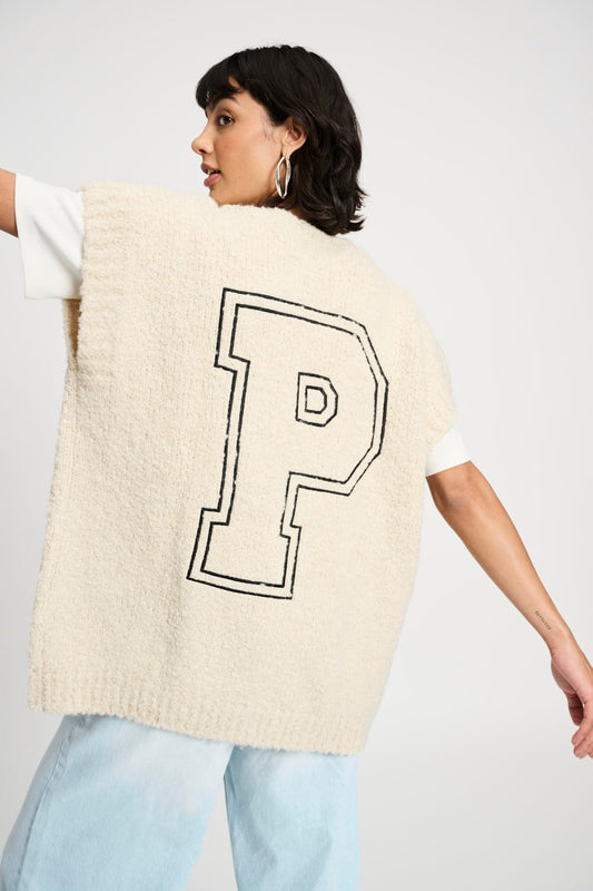 POM Amsterdam Cardigans White / 34 VEST - Le Blanc