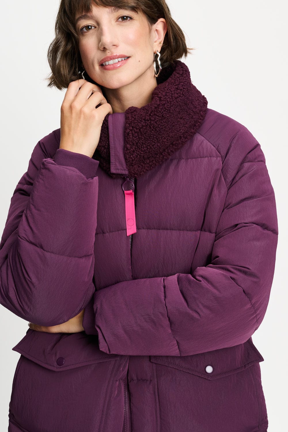 POM Amsterdam Coats JAS - Camille Dark Plum