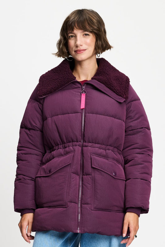 POM Amsterdam Coats JAS - Camille Dark Plum