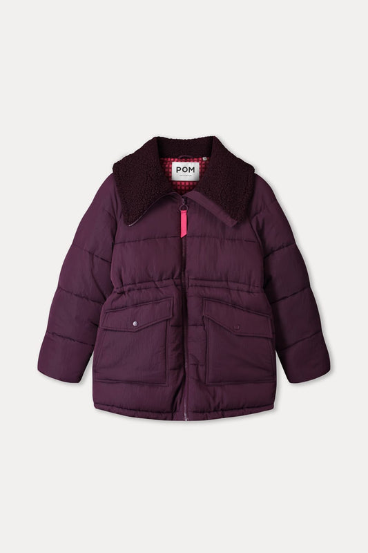 POM Amsterdam Coats JAS - Camille Dark Plum