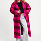 POM Amsterdam Coats JAS - Check Plum Pink