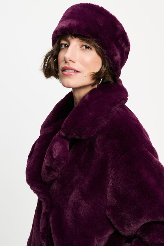 POM Amsterdam Coats JAS - Cleo Dark Plum