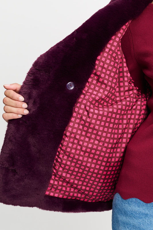 POM Amsterdam Coats JAS - Cleo Dark Plum