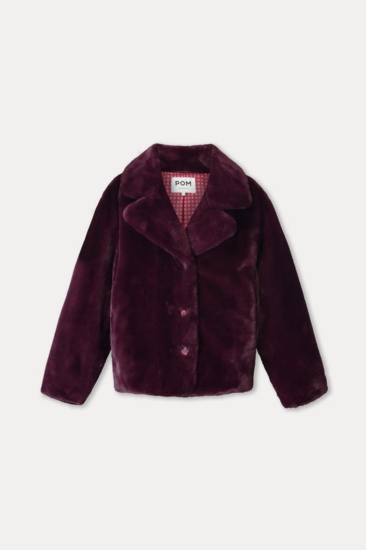POM Amsterdam Coats JAS - Cleo Dark Plum