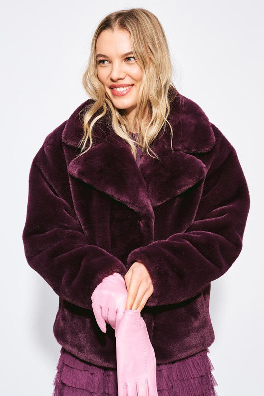POM Amsterdam Coats JAS - Cleo Dark Plum