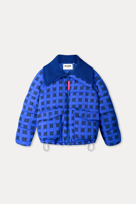 POM Amsterdam Coats JAS - Coco Blue Check
