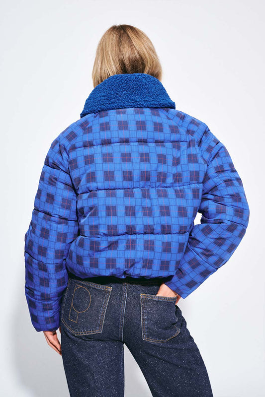 POM Amsterdam Coats JAS - Coco Blue Check