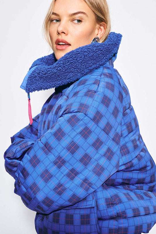 POM Amsterdam Coats JAS - Coco Blue Check