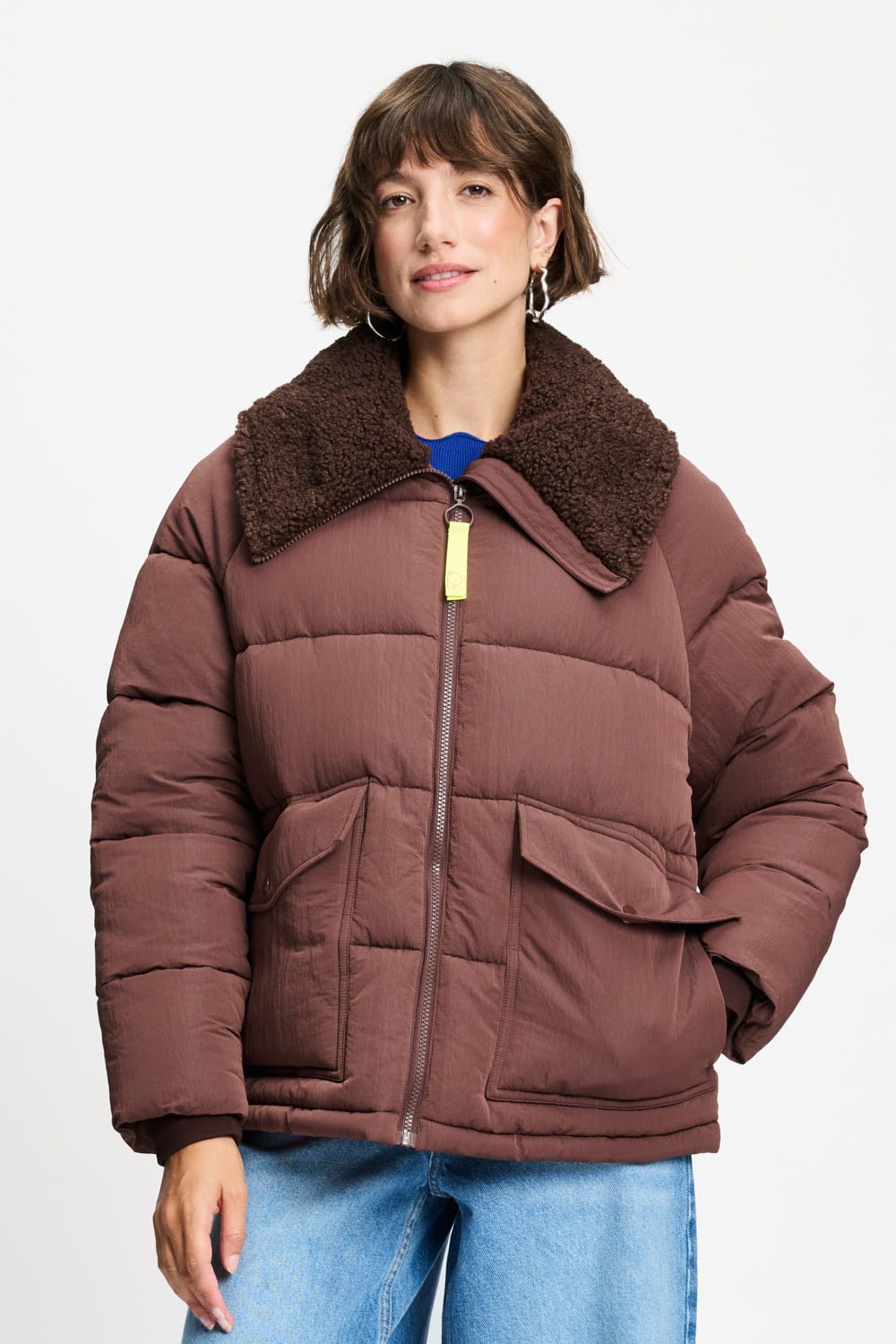POM Amsterdam Coats JAS - Coco Chocolate Brown