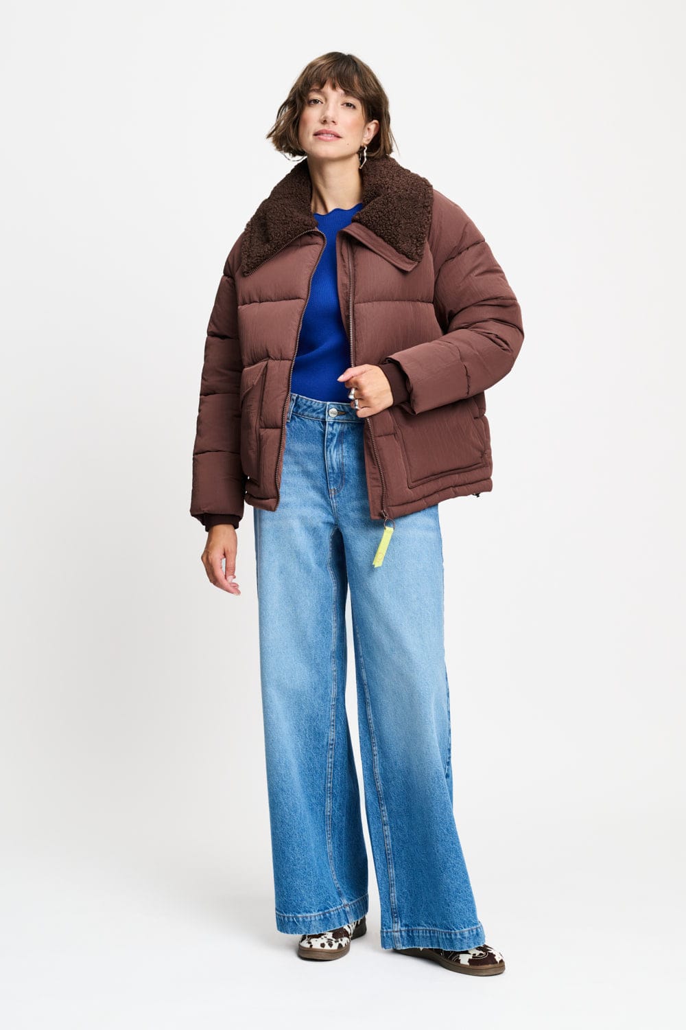POM Amsterdam Coats JAS - Coco Chocolate Brown