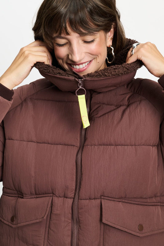 POM Amsterdam Coats JAS - Coco Chocolate Brown