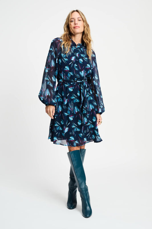 POM Amsterdam Dresses Blue / 34 JURK - Dashing Nights